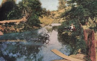 Postcard The Old Swimmin 