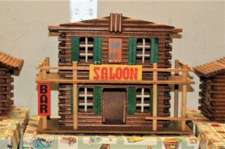Vintage Oehme & Sohn SHG Western Town Buildings With Boxes Rare Find 2