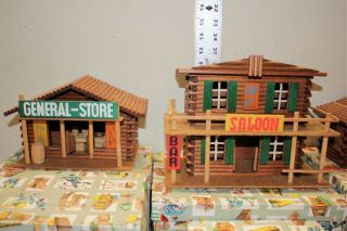 Vintage Oehme & Sohn SHG Western Town Buildings With Boxes Rare Find 3