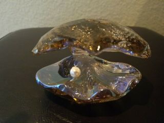 Swarovski Crystal Figurines Vintage Rose Pearl Oyster,  1075308