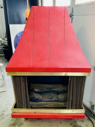 Vintage Mid Century Montgomery Ward Electric Fireplace Heater