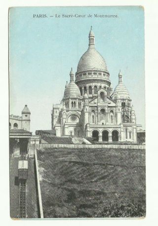 Paris,  Le Sacre - Coeur De Montmarre,  France Old Postcard