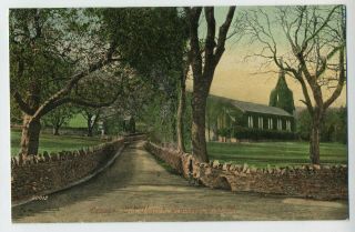 Lezayre Old Church Ramsey Isle Of Man Vintage Postcard B3