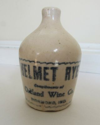 Stoneware Advertising Liquor Jug - Rare - C - 1900 Richmond,  Ind