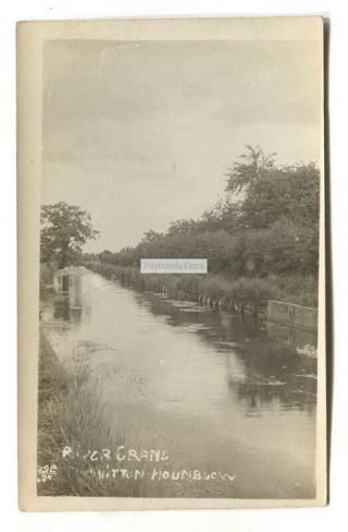 Whitton,  Hounslow - River Crane - Old Middlesex Real Photo Postcard