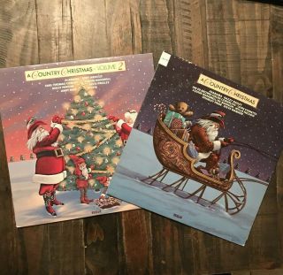 A Country Christmas Vol 1 & 2 Vinyl Lp 
