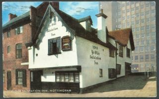 Uk,  Nottingham,  Ye Olde Salutation Inn,  Salmon Card