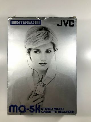 Rare Vintage Jvc Mq - 5k Micro Cassette Recorder
