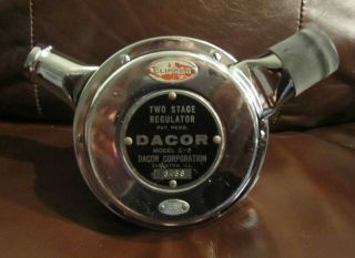 Rare,  Vintage Dacor C2 Clipper Double Hose Scuba Regulator,  Vg/exc