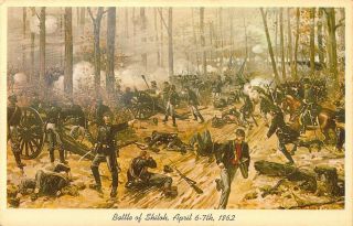 Civil War,  Battle Of Shiloh,  April 6 - 7th,  1862,  Old Postcard