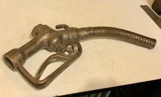 Vintage Brass Powell Two - Speed No 1696 Gasoline Gas Nozzle Handle Complete