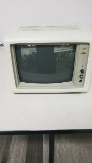 Ibm 5153 Personal Computer Color Display Crt Monitor Vintage Pc