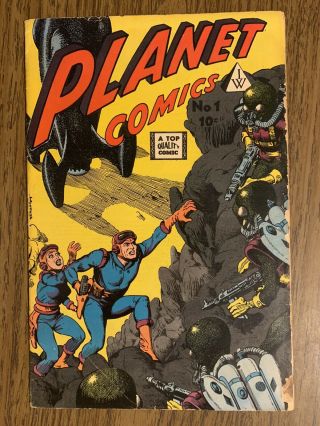 1958 Planet Comics 1 Iw Enterprises Comic Book Sci - Fi Space