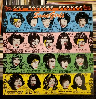 The Rolling Stones - Some Girls - Vinyl Lp Record Album 1978 Uncensored Cover