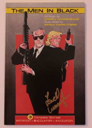 The Men In Black First Three Stories Comic Book Signed
