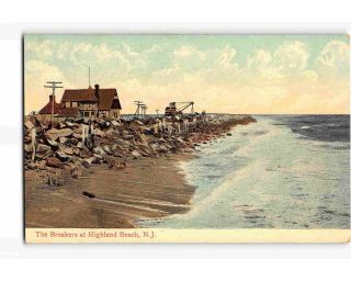 St1910: The Breakers At Highland Beach Nj (vintage Postcard)