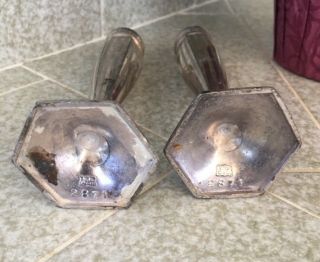 Vintage Weidlich Bros Silver Plated Salt and Pepper Shakers W B Mfg Co 3