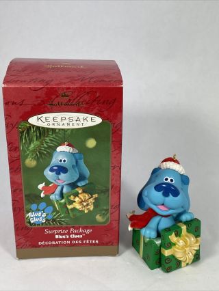 Hallmark Keepsake Blues Clues Ornament Surprise Package 2000 Christmas