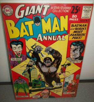 Giant Batman Annual 3 (1962) Joker; Two - Face Silver Age Higher Grade