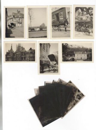 Vintage 1920 ' s KODAK Dealer Biarritz France Envelope with Snapshots & Negatives 3