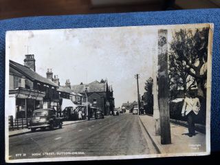 Sutton - On - Sea Or Sutton Nr Mablethorpe High Street Shop Vintage Cars