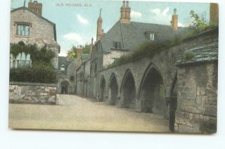 Postcard Old Houses Ely Printed Unposted Fv