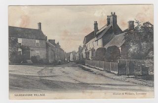 Old Card Of Silverstone Village 1913 Northampton Towcester