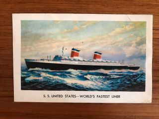 Boat Ship Ss United States World 