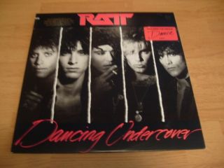 Ratt Lp Dancing Undercover 1986 Atlantic Gold Promo Stamp Hype Hair Metal Arcade
