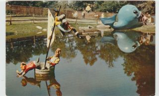 Baltimore,  Md Enchanted Forest Park Wille The Whale Postcard Old Vintage Card
