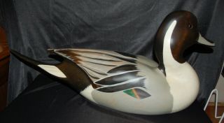 Ducks Unlimited Northern Pintail Drake Decoy 1992/93 John Gewerth 4