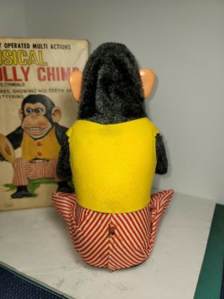 VINTAGE BATTERY OPERATED JAPAN TOY W/ BOX MUSICAL JOLLY CHIMP MONKEY C.  K. 4