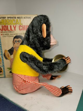 VINTAGE BATTERY OPERATED JAPAN TOY W/ BOX MUSICAL JOLLY CHIMP MONKEY C.  K. 5