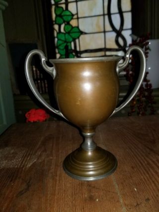 Early 1900 Reed & Barton Mixed Metal Loving Cup Not Engraved Copper & Pewter