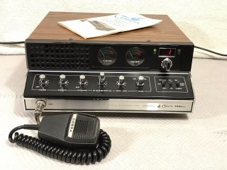 Vintage Cobra 142 Gtl Ssb/am Cb Radio Base Station 40 Channel W/ Microphone