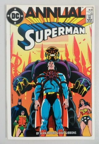 Superman Annual 11 (1985) Vf 1st App Black Mercy Alan Moore Dc Comics Key