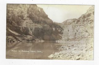 Old Rp Postcard - Sanborn Photo In Glenwood Canyon Co Rock Cliffs Water View