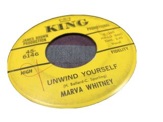 Rare Northern Soul Funk 45 Rpm Marva Whitney — Unwind Yourself James Brown Horns