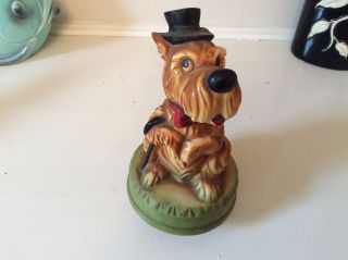 Vintage Musical Dog Hat Cane How Much Is That Doggy Figurine Music Box