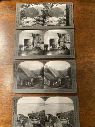 Antique Keystone View Company Stereoscope Slides (4x) Scotland
