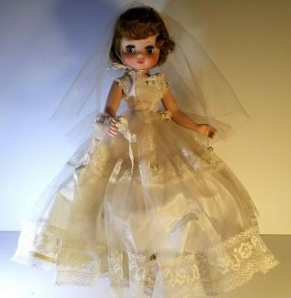 Vintage 1958 Betsy Mccall 19 " Doll W/ Dress