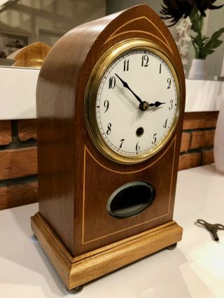 A Large Antique Mantel Shelf Bracket Clock From Around 1940