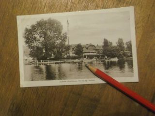 Henley - On - Thames Old Real Photo Postcard Of Leander Boathouse Henley - On - Thames