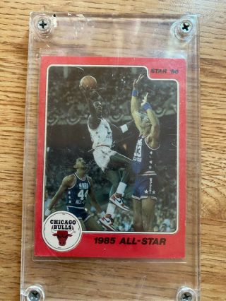 Michael Jordan 1986 Allstar Game Card Numbered 5 Of 10 The Star Co.