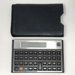 Vintage Hewlett Packard Hp15c Hp 15c Calculator With Case - &