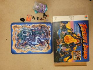 Vintage 1986 Milton Bradley Fireball Island Board Game