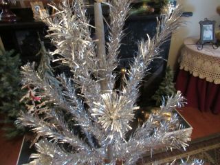 Vintage 6 ' Aluminum Pompom Christmas Tree 2