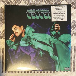 Velvet By Adam Lambert Vinyl Record 2lp Colored Purple,  Green Queen