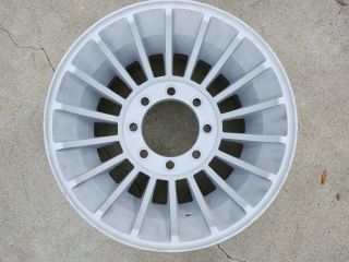 1 Western Turbine Wheel Rim 8 Lug 16.  5x9.  75 Aluminum Vintage