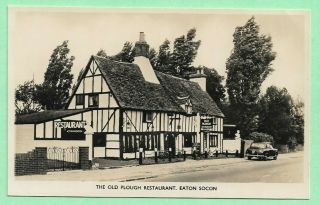 [13576] Bedfordshire R/p Postcard The Old Plough Restaurant Eaton Socon